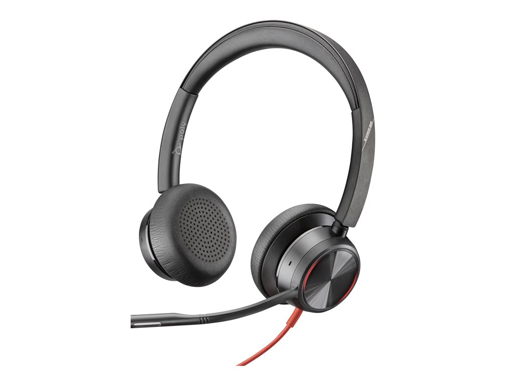 Poly Blackwire 8225 - Blackwire 8200 series - Headset - On-Ear - kabelgebunden - aktive Rauschunterdrückung - USB-C - Schwarz - Zertifiziert für Microsoft Teams, UC-zertifiziert - Replaces Poly SKU 214409-01